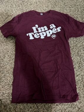 Maroon Graphic Tee - I'm a Tepper